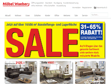 Tablet Screenshot of moebel-waeber.ch